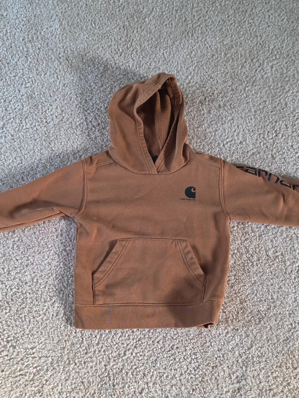 Carhartt Brown Kids' Hooded Sweatshirt